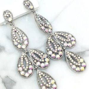 Cherryl’s Jewelry - AB Crystal Event Chandelier Earrings Cherryl’s Jewelry - AB Crystal Event Chandelier Earrings